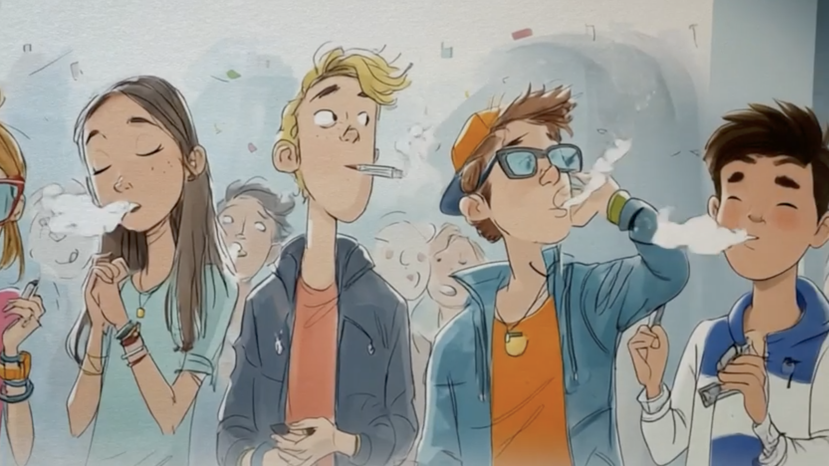 unge, der bruger nikotinprodukter